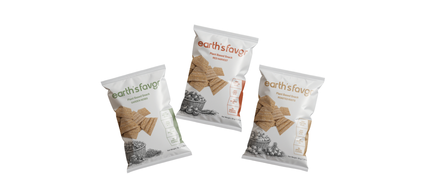 Earth's Favor bitki bazlı fonksiyonel atıştırmalıklar