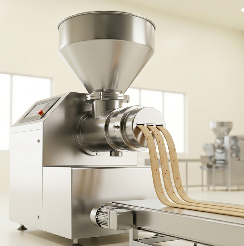 high temperature and pressure extrusion process in clean label snack production stages